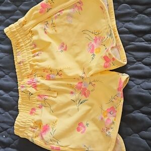 Pink and Yellow Floral Shorts for Summer Fun